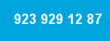 923 929 12 87 923 929 12 87
